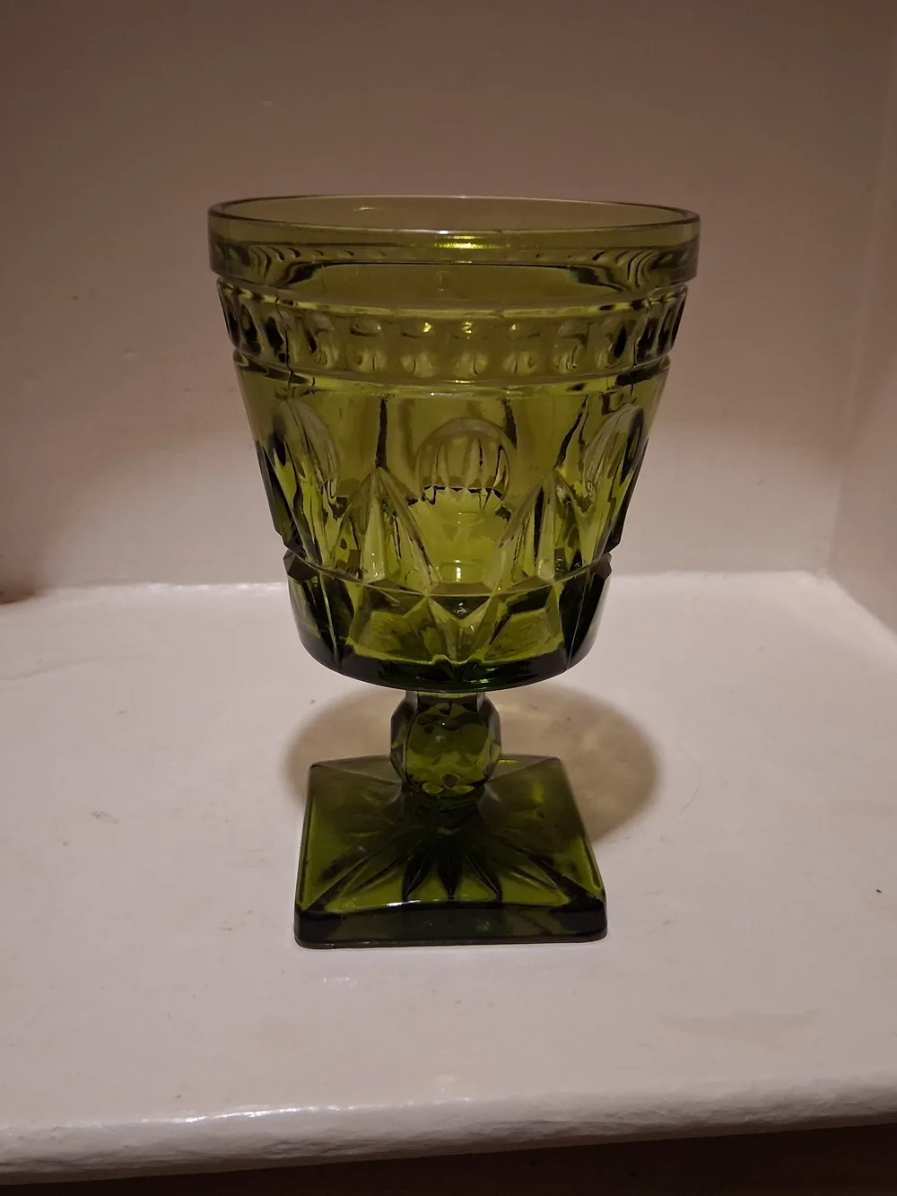 Vintage Indiana Glass Colony Park Lane Goblet